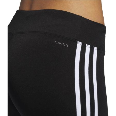 adidas run it 3 stripe womens 7 8 running tights black 28494043939024