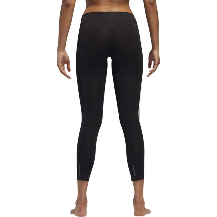 adidas run it 3 stripe womens 7 8 running tights black 29625259360464