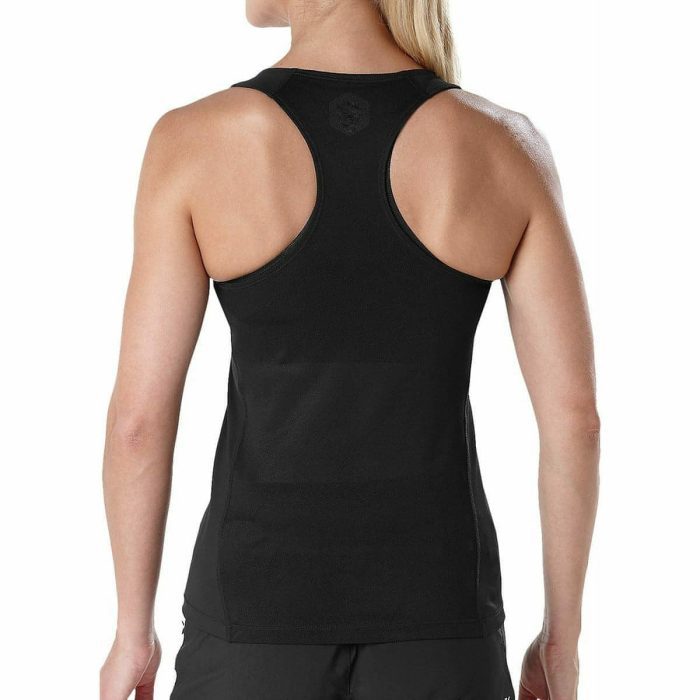 asics fitted womens running vest tank top black 29897206890704