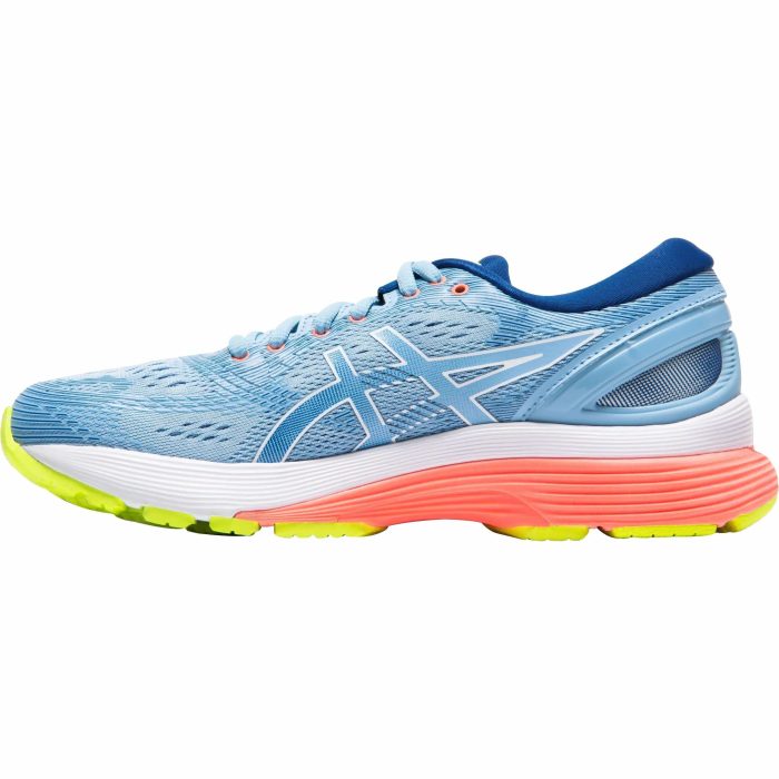 asics gel nimbus 21 womens running shoes blue 29581892911312