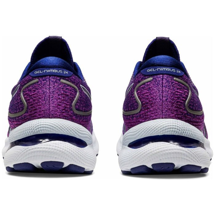 asics gel nimbus 24 womens running shoes purple 37451077746896