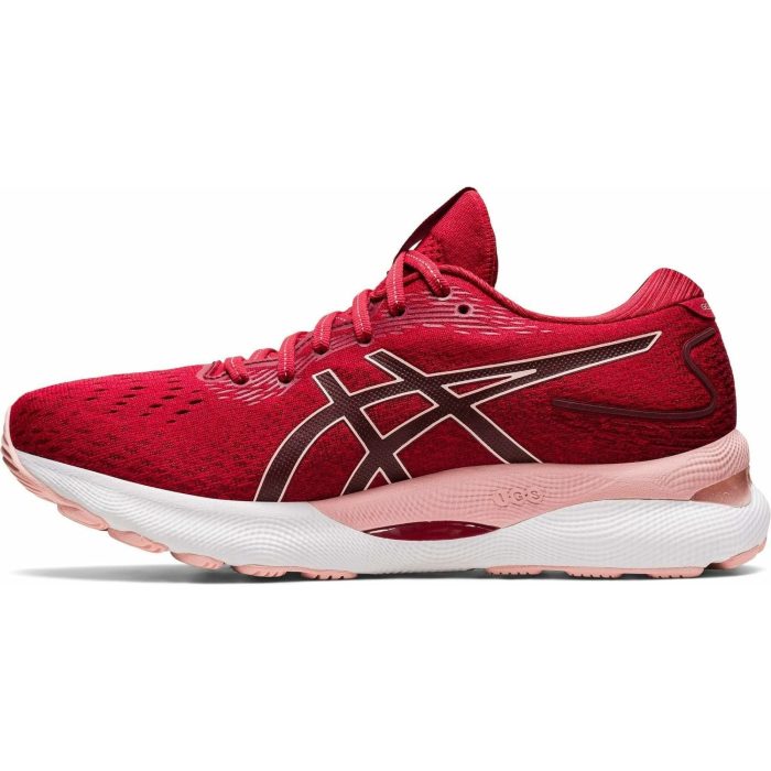 asics gel nimbus 24 womens running shoes red 37469806887120