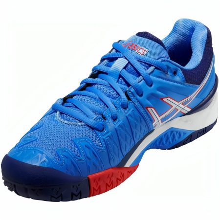 asics gel resolution 6 womens indoor court shoes blue 29831056949456