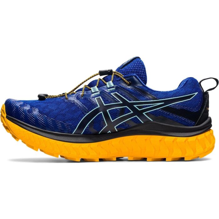 asics trabuco max mens trail running shoes blue 28740506878160