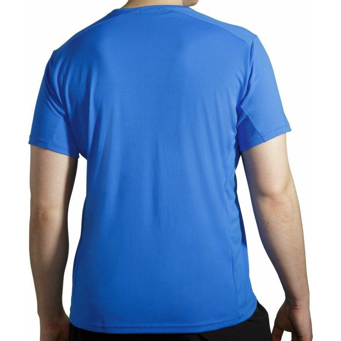 brooks atmosphere short sleeve mens running top blue 37329422450896