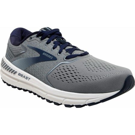 brooks beast 20 wide fit mens running shoes grey 30195605504208