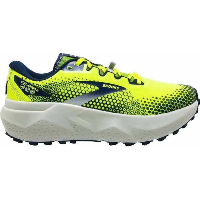 brooks caldera 6 mens trail running shoes yellow 29676398641360