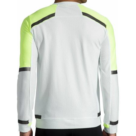 brooks carbonite long sleeve mens running top grey 29064837365968