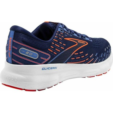 brooks glycerin 20 mens running shoes blue 29684385808592