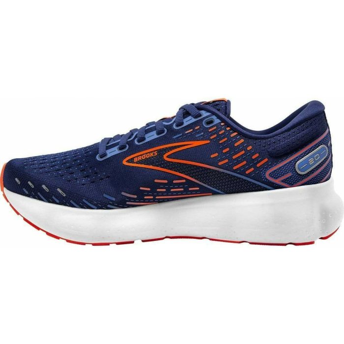 brooks glycerin 20 wide fit mens running shoes blue 29684411400400