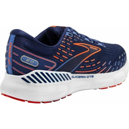 brooks glycerin gts 20 mens running shoes blue 29684974223568