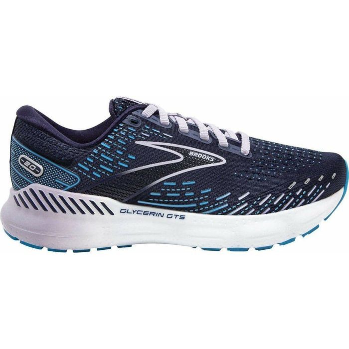 brooks glycerin gts 20 womens running shoes blue 29685154611408