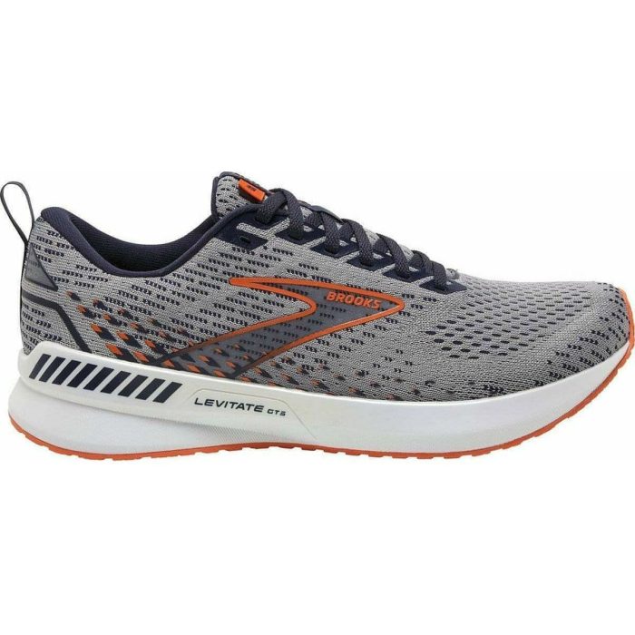 brooks levitate gts 5 mens running shoes grey 29692489433296