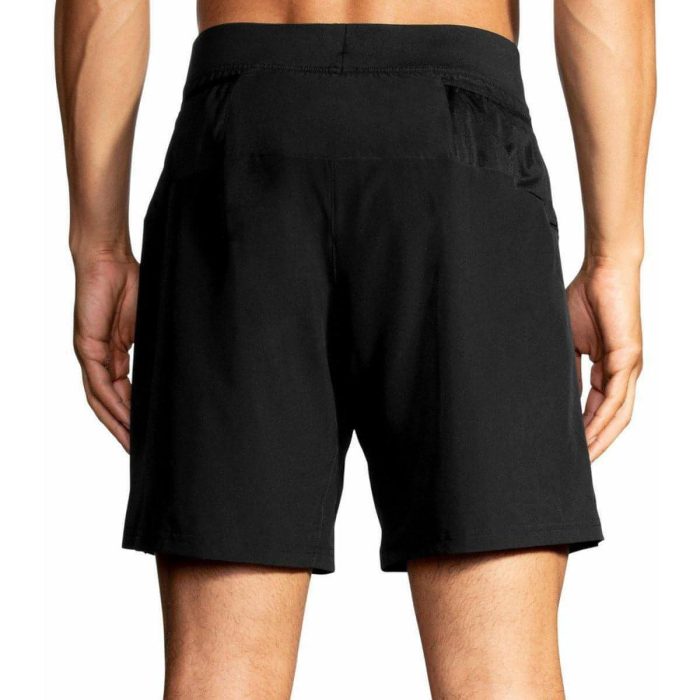 brooks sherpa 7 inch mens 2 in 1 running shorts black 28937999810768