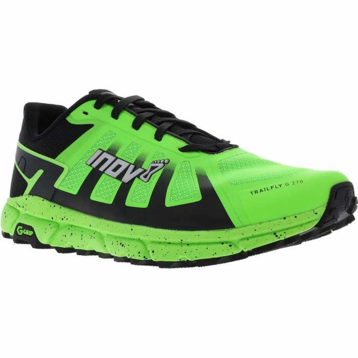 inov8 trailfly g 270 mens trail running shoes green 30146631827664