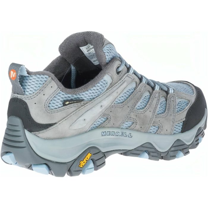 merrell moab 3 gtx womens walking shoes blue 30432547045584