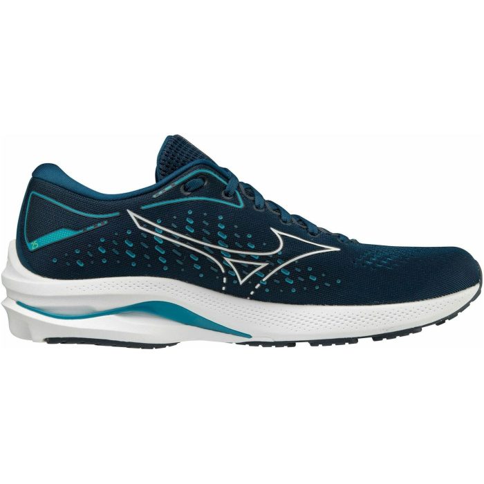 mizuno wave rider 25 mens running shoes blue 30314914152656