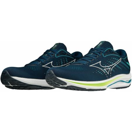 mizuno wave rider 25 mens running shoes blue 30314914349264