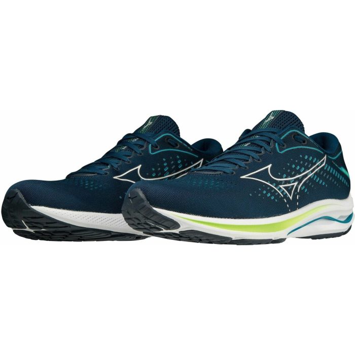 mizuno wave rider 25 mens running shoes blue 30314914349264