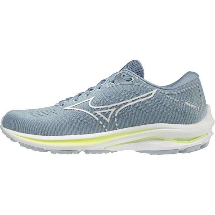 mizuno wave rider 25 womens running shoes blue 30432031736016