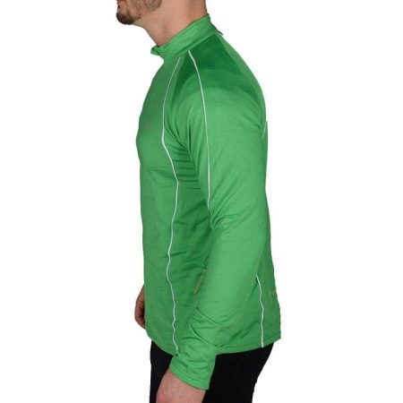 more mile alaska mens half zip thermal running top green 28802884206800