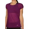 more mile breathe short sleeve womens training top purple 28807721189584