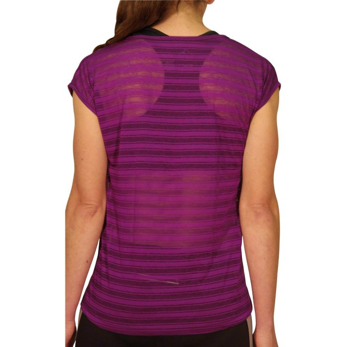 more mile breathe short sleeve womens training top purple 28807721255120