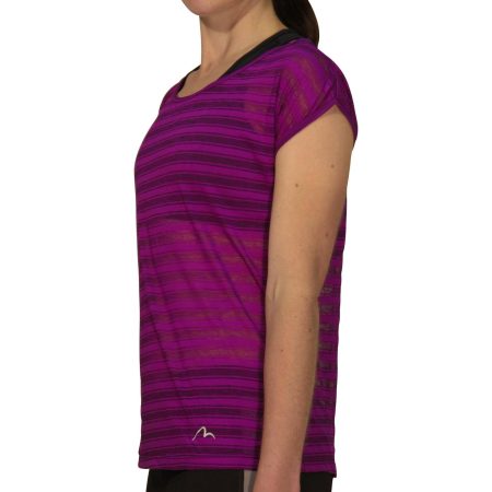 more mile breathe short sleeve womens training top purple 29541691424976