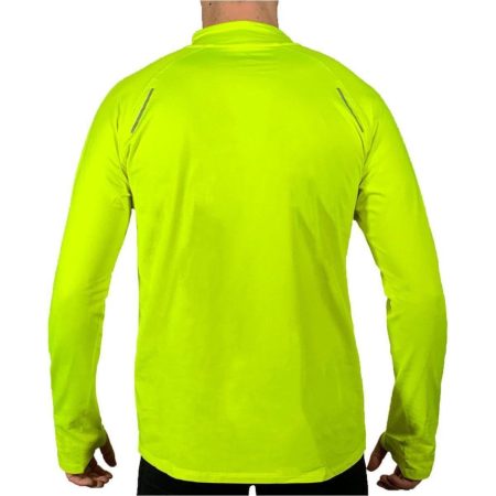 more mile vivid half zip long sleeve mens running top yellow 28540139045072