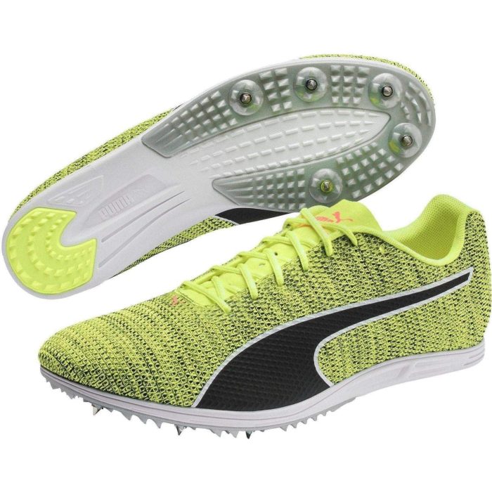 puma evospeed distance 8 mens running spikes yellow 28824046469328