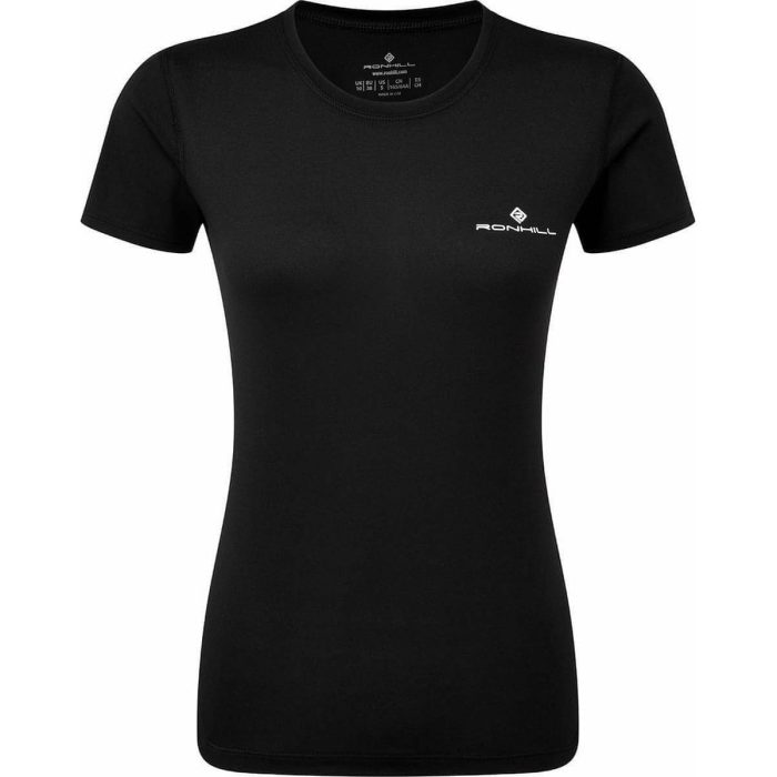 ronhill core short sleeve womens running top black 30160204333264