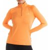 ronhill tech thermal half zip long sleeve womens running top orange 30350961082576