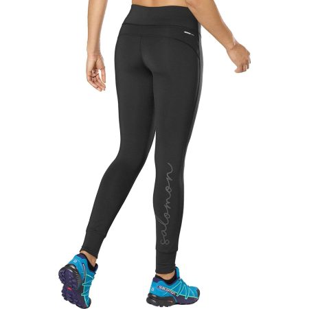 salomon comet tech womens long running tights black 29665369981136