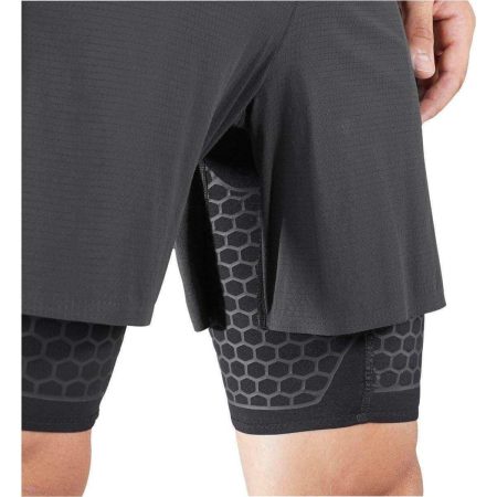 salomon exo twinskin mens 2 in 1 running shorts black 28548217962704