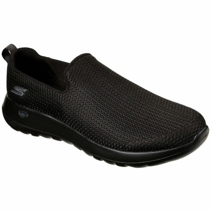 skechers gowalk max slip on mens walking shoes black 30201152995536