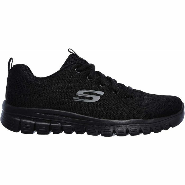 skechers graceful womens training shoes black 30201527337168