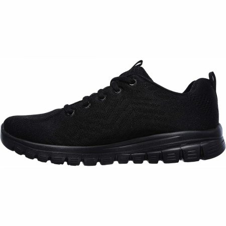 skechers graceful womens training shoes black 30201527664848