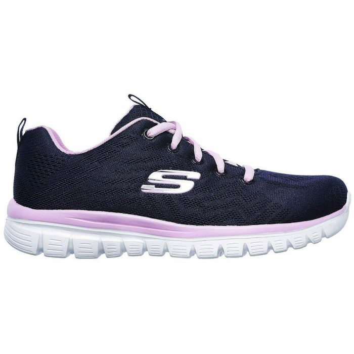 skechers graceful womens training shoes navy 30201489981648