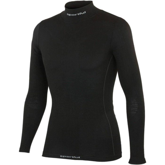 sportful 2nd skin active 100 high collar mens long sleeve baselayer black 8033685654673 28546593358032