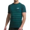 tca superknit engineered short sleeve mens running top green 28811677761744