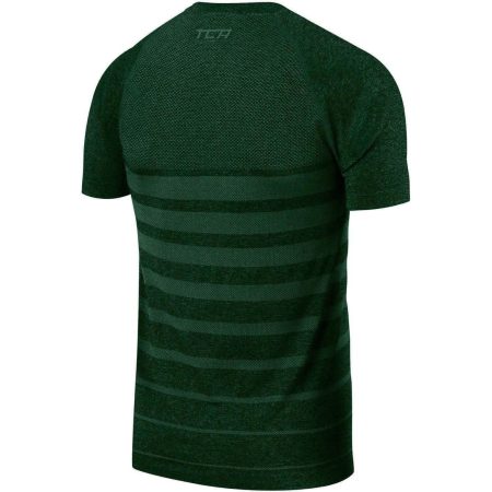 tca superknit engineered short sleeve mens running top green 29615062974672