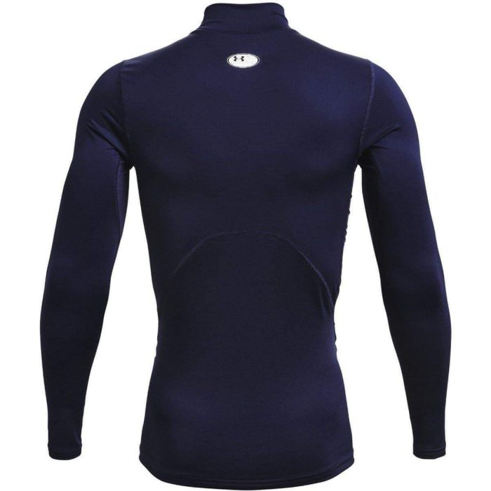 under armour coldgear compression mock long sleeve mens training top navy 29675891032272