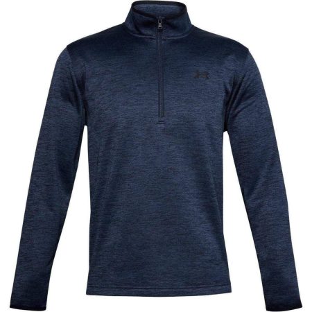 under armour half zip fleece long sleeve mens training top navy 29498085671120