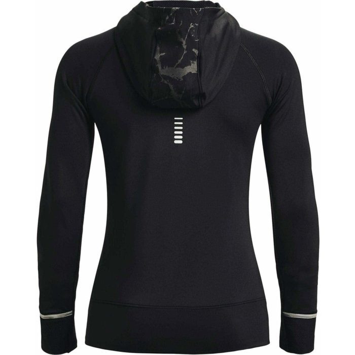 under armour outrun the cold half zip long sleeve womens running top black 37445725094096