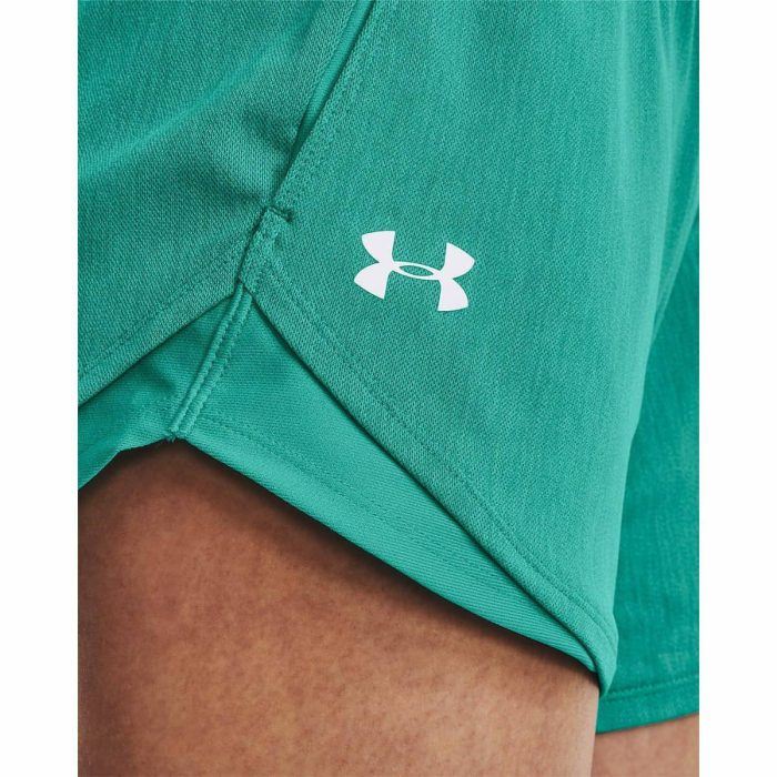 under armour play up 3 0 twist womens training shorts green 30123570102480