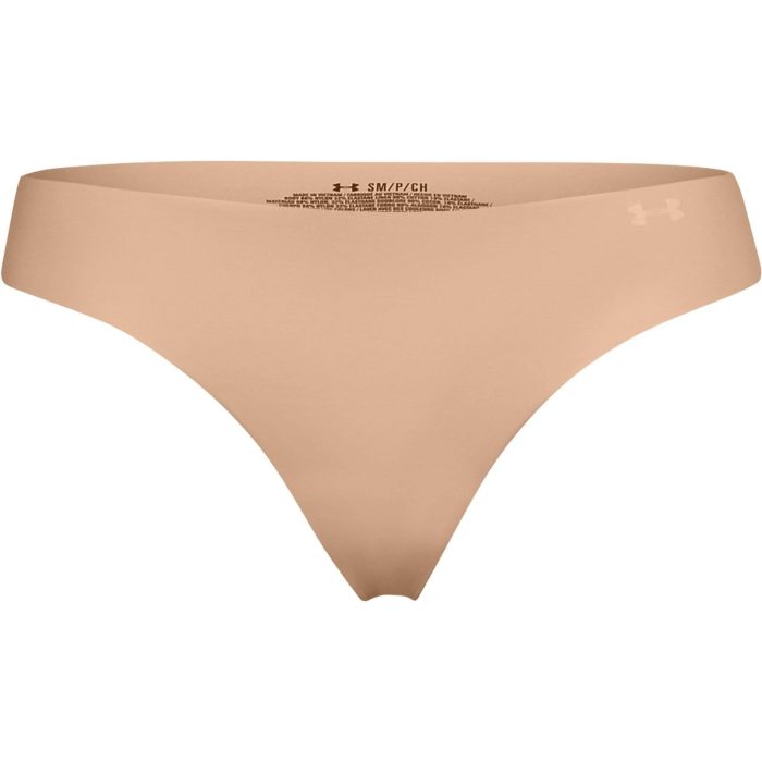 under armour pure stretch 3 pack womens thong nude 29496335925456