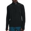 under armour qualifier run 2 0 half zip long sleeve mens running top black 28927342313680