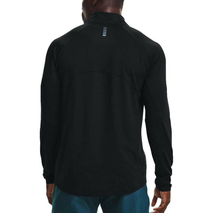 under armour qualifier run 2 0 half zip long sleeve mens running top black 28927342641360