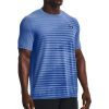 under armour seamless fade short sleeve mens training top blue 28938307535056