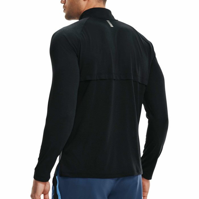 under armour streaker half zip long sleeve mens running top black 37447003406544